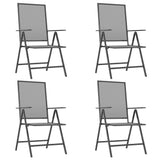 Garden Dining Set Anthracite Steel Large Foldable 3187979