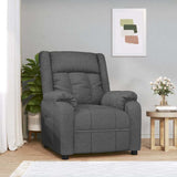 Recliner Chair Dark Grey Fabric 348109
