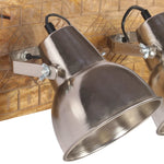 Industrial Wall Lamp Silver 70x23 cm E27 Mango Wood 320595