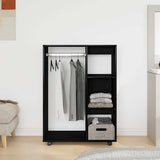 Wardrobe Black Oak 80x40x110 cm Engineered Wood 862068