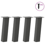 ZNTS Coffee Table Legs 4 pcs Anthracite 30 cm Steel 4012498