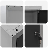 Tool Cabinet with Shelf Black and Grey 50 x 20 x 55 cm Steel 4103469