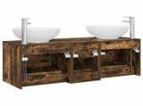 Bathroom Furniture Set 3 pcs Smoked Oak 49.5 x 44.5 x 65 cm 3405911