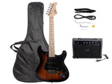 GST Stylish Electric Guitar Kit with Black Pickguard Sunset Color 63843971