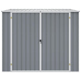 Garden Shed Grey 195x198x159 cm Galvanised Steel 46254