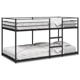 Bunk Bed without Mattress Black 90x190 cm Steel 4019876