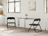 Folding Chair 2 pcs Black 48 x 44 x 78 cm Velvet 42029068