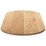 Table Top 140x60x2 cm Solid Wood Oak Oval 4009064