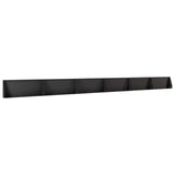 Retaining Wall 6 pcs 100 x 12 x 30 cm Steel Black 3449114