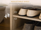 Shoes Cabinet Bench Hidden Storage Padded Seat Organiser Footwear Rack Hallway Oak Tone T3398P344668