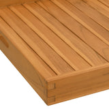 Serving Tray 60x60 cm Solid Teak Wood 315458