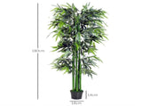 6ft Artificial Bamboo Tree Plant Greenery in A Pot for Home Office Planter 1.8M T3398P343530