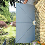 Collapsible Terrace Side Awning Grey 300x150 cm 44564