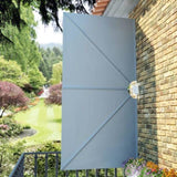 Collapsible Terrace Side Awning Grey 300x150 cm 44564