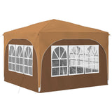 Pop-up Party Tent 290 x 290 x 245 cm Beige 42019870