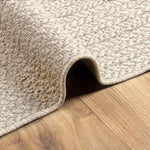 ZNTS Rug ZIZUR Cream 120x120 cm Jute Look Indoor and Outdoor 4010363