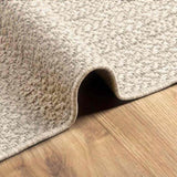 ZNTS Rug ZIZUR Cream 120x120 cm Jute Look Indoor and Outdoor 4010363