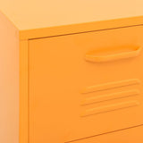 Storage Cabinet Mustard Yellow 42.5x35x101.5 cm Steel 336182