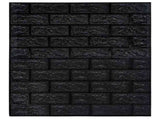 Wallpaper Set of 20 Black PE Foam 70 x 77 cm Pattern 150725