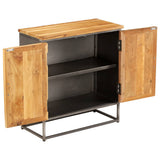 Sideboard Recycled Teak and Steel 65x30x70 cm 246279