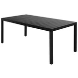 Dining Set Black WPC, Aluminium, PVC Rattan, Steel 9-piece set 3060123