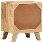 ZNTS Bedside Cabinet 40x32x46 cm Solid Wood Rough Mango 4104511