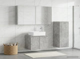 Bathroom Furniture Set 4 pcs Concrete Grey 3407450