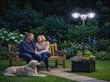 189cm 3-head Solar Lamp Post, Street Light with Planter, Automatic-on, 6 Hour Max Outdoor Ready LED T3398P548527