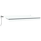 Retractable Awning White 400 x 200 cm Fabric 3329870