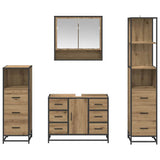 Bathroom Furniture Set 4 pcs Artisan Oak Engineered Wood 3402463