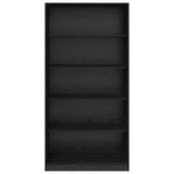 Wardrobe with Shelf Black Oak 100 x 50x 200 cm Engineered Wood 3403218