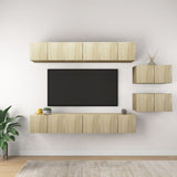 TV Cabinets 8 pcs Sonoma Oak Engineered Wood 3079042