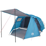 Camping Tent Tunnel 4-Person Blue Waterproof 94398
