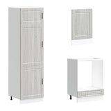 7 Piece Kitchen Cabinet Set Porto Grey Sonoma Engineered Wood 3314787