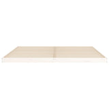 Bed Frame without Mattress White 200x200 cm Solid Wood Pine 823425