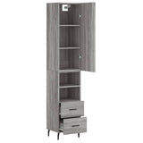 Highboard Grey Sonoma 34.5x34x180 cm Engineered Wood 3198935