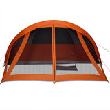 Family Tent Cabin 6-Person Grey and Orange Waterproof 94639