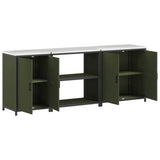 Kitchen Storage Set HATTEM 3 pcs Olive Green Cold-rolled Steel 3392676