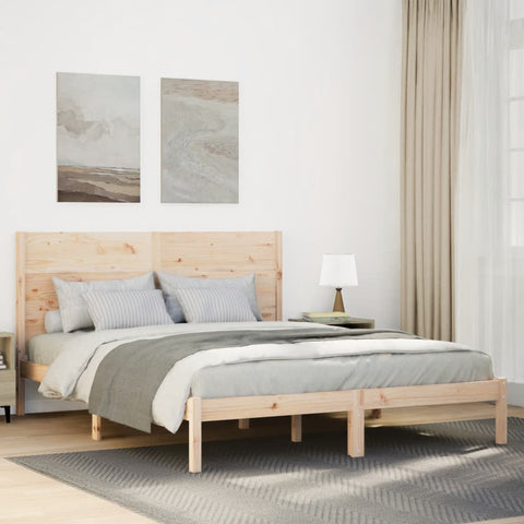 Extra Long Bed Frame without Mattress 160x220 cm Solid Wood 3309287
