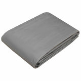 Tarpaulin with Eyelets Light Grey 6 x 6 m 260 gsm PE 42039328