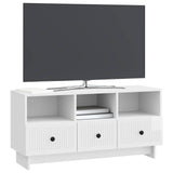 TV Cabinet High Gloss White 102 x 34.5 x 50 cm Engineered Wood 893989