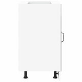 Kitchen Base Cabinet "Lucca" High Gloss White Engineered Wood 854310