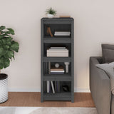 Book Cabinet Grey 50x35x125.5 cm Solid Wood Pine 821711