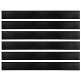 Self-adhesive Door Brush Seals 12 pcs Black 100 cm 42019581