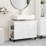 Bathroom Vanity Unit White 80 x 35 x 60 cm Engineered Wood 889385