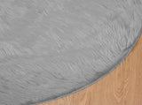 Faux Sheepskin Rug TAFALLA Grey 160 cm Polyester 42021538