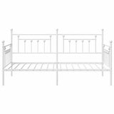 Daybed Frame White 107 x 203 cm Steel 42002676