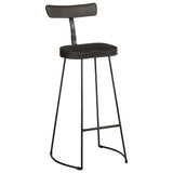 Bar Stools 2 pcs Black 49x43x103 cm Solid Wood Mango 4013515