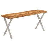 Bench with Live Edge 105 cm Solid Wood Acacia 372758
