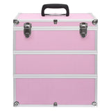 Make-up Case 37x24x40 cm Pink Aluminium 91841